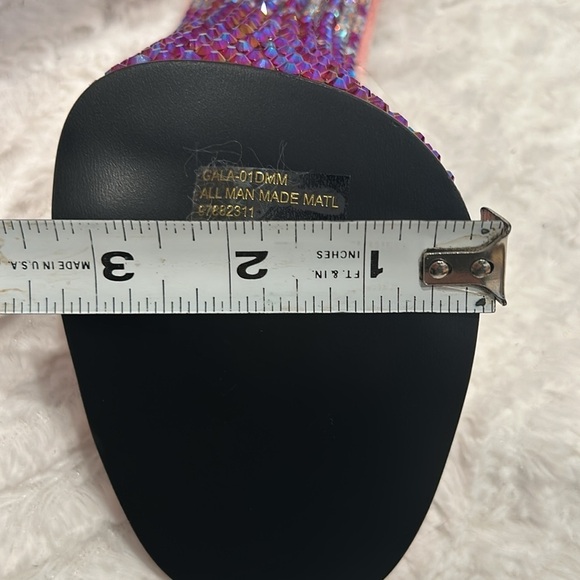 FABULICIOUS DOLLS KILL PINK GALA RHINESTONE CLEAR Cinderella HEELS size 6 - Picture 10 of 10